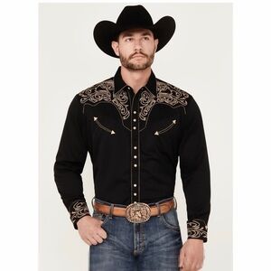 Scully western wear embroidered shirt